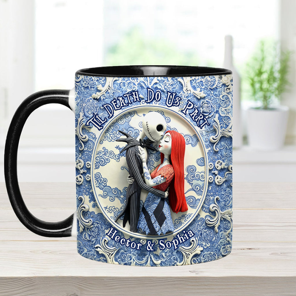 Til Death Do Us Part - Personalized Nightmare Accent Mug