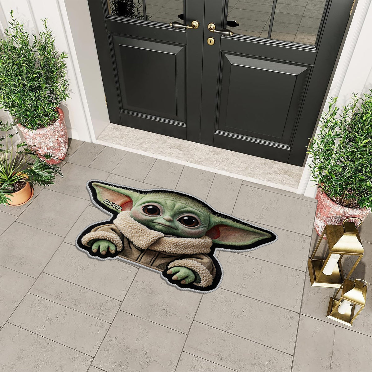 Cute Baby - Personalized The Force Non-Slip Tufted Rug