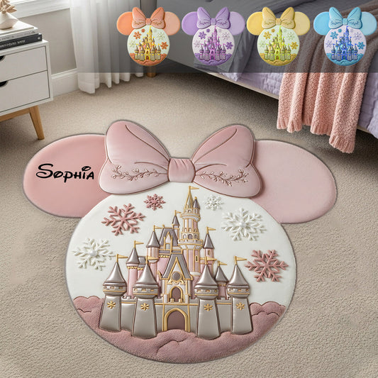 Magical Castle - Personalized Mouse Shaped Doormat/ Rug