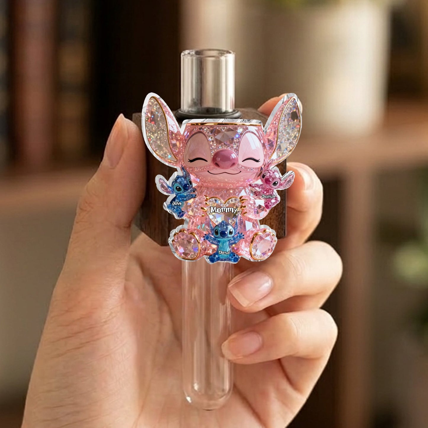 Cute Sparkling Alien - Personalized Ohana Magnetic Flower Vase