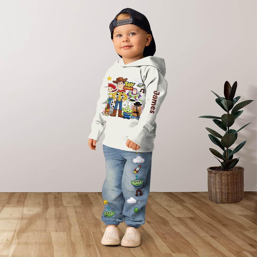 Toy Friends - Personalized Toy Story Kid Hoodie & Kid Jogger Sweatpants