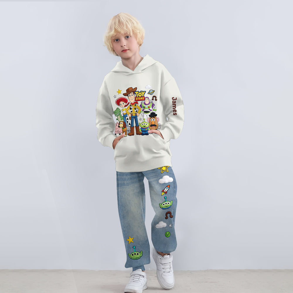 Toy Friends - Personalized Toy Story Kid Hoodie & Kid Jogger Sweatpants