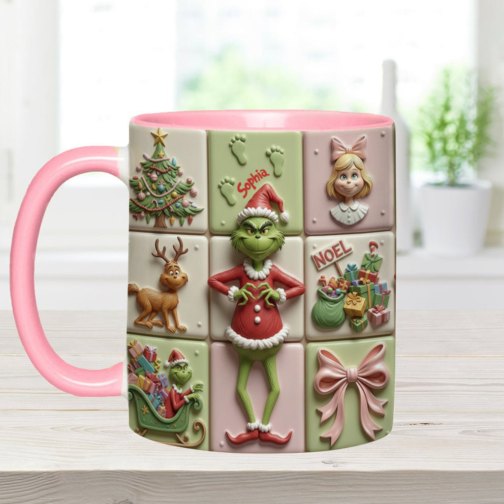 Merry Christmas - Personalized Stole Christmas Accent Mug