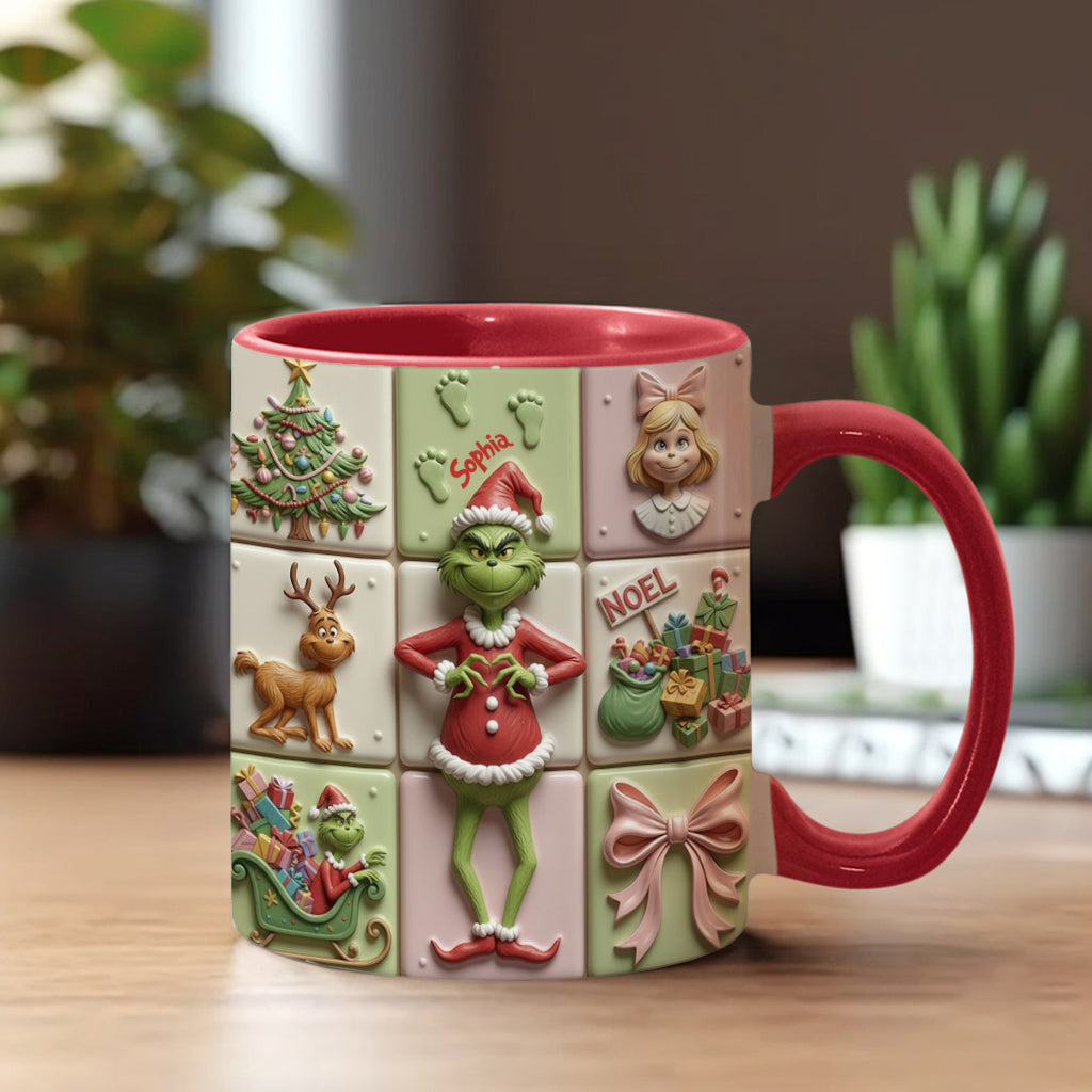 Merry Christmas - Personalized Stole Christmas Accent Mug