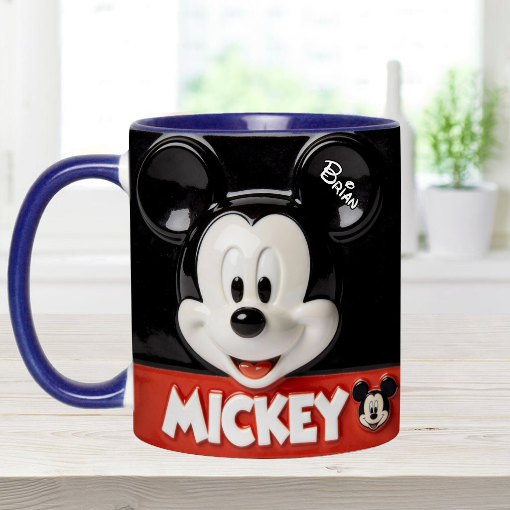 Big Ears Friend - Personalized Mouse Accent Mug & Coaster