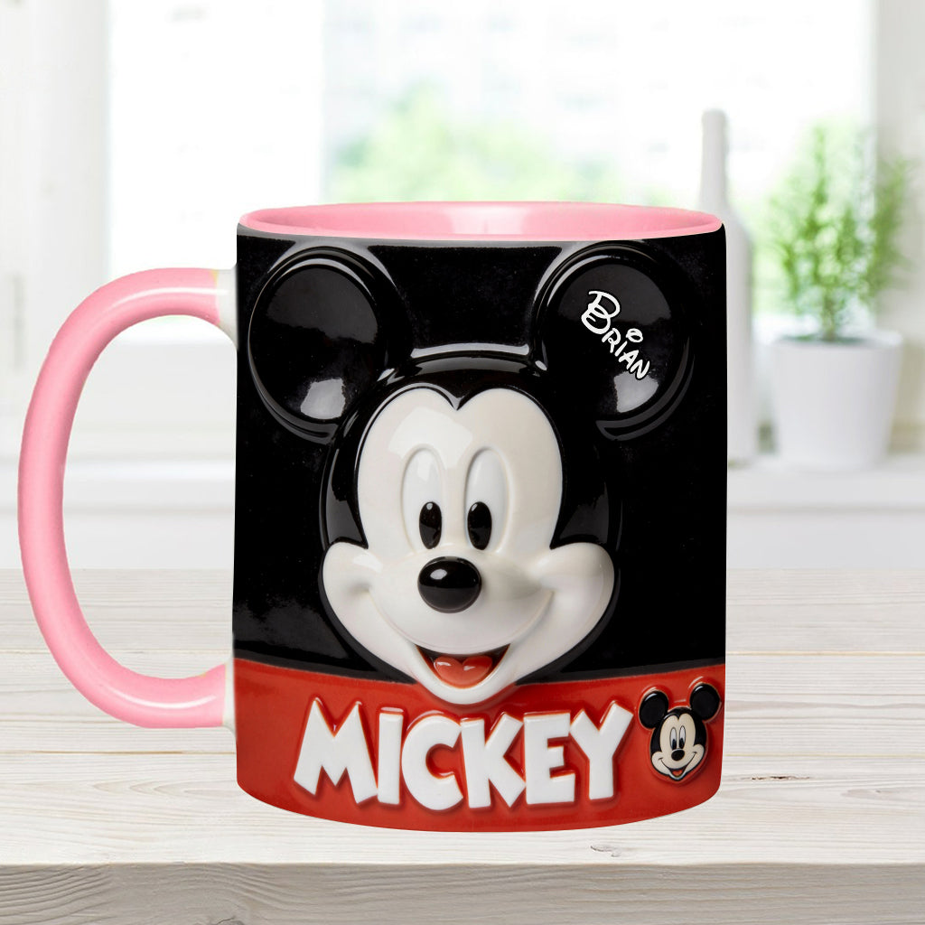 Big Ears Friend - Personalized Mouse Accent Mug & Coaster