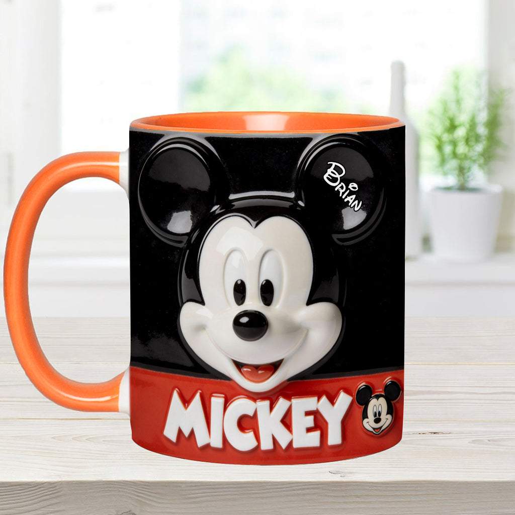 Big Ears Friend - Personalized Mouse Accent Mug & Coaster