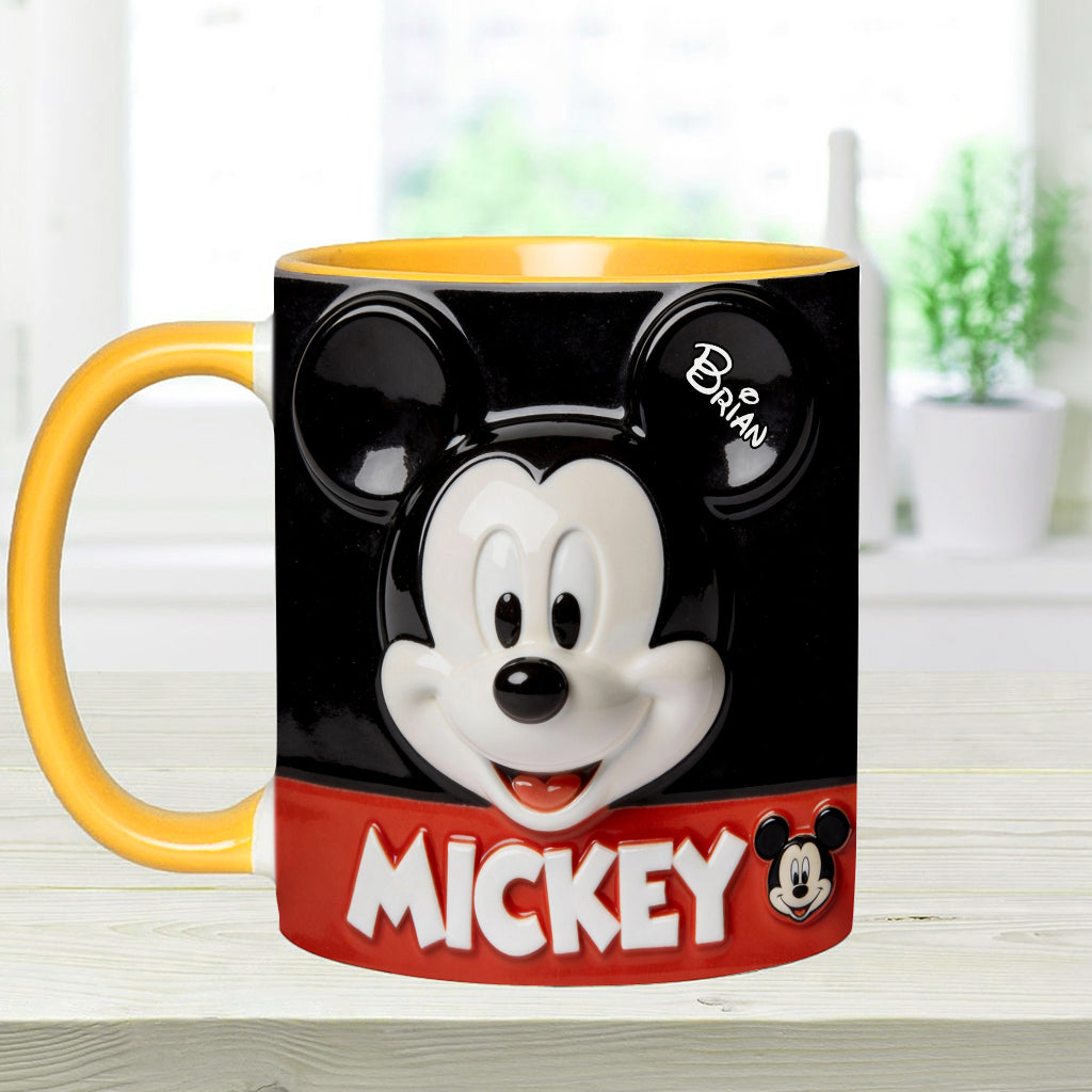 Big Ears Friend - Personalized Mouse Accent Mug & Coaster