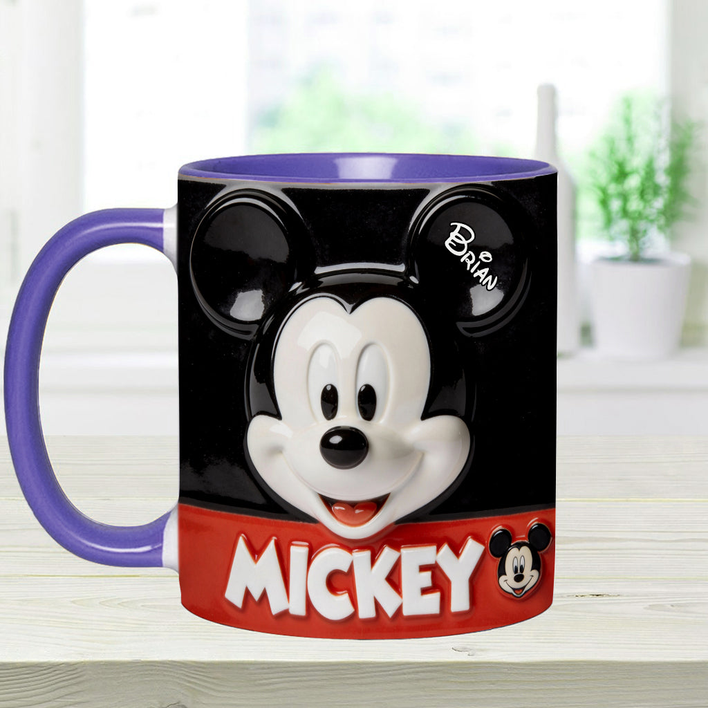 Big Ears Friend - Personalized Mouse Accent Mug & Coaster
