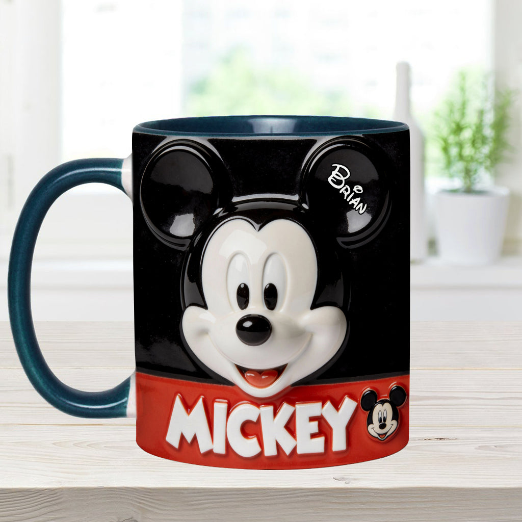 Big Ears Friend - Personalized Mouse Accent Mug & Coaster