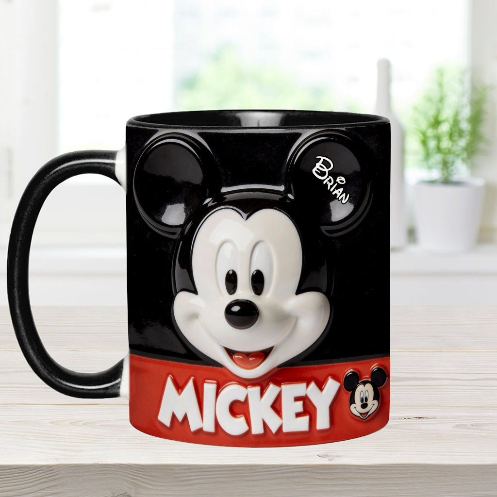 Big Ears Friend - Personalized Mouse Accent Mug & Coaster