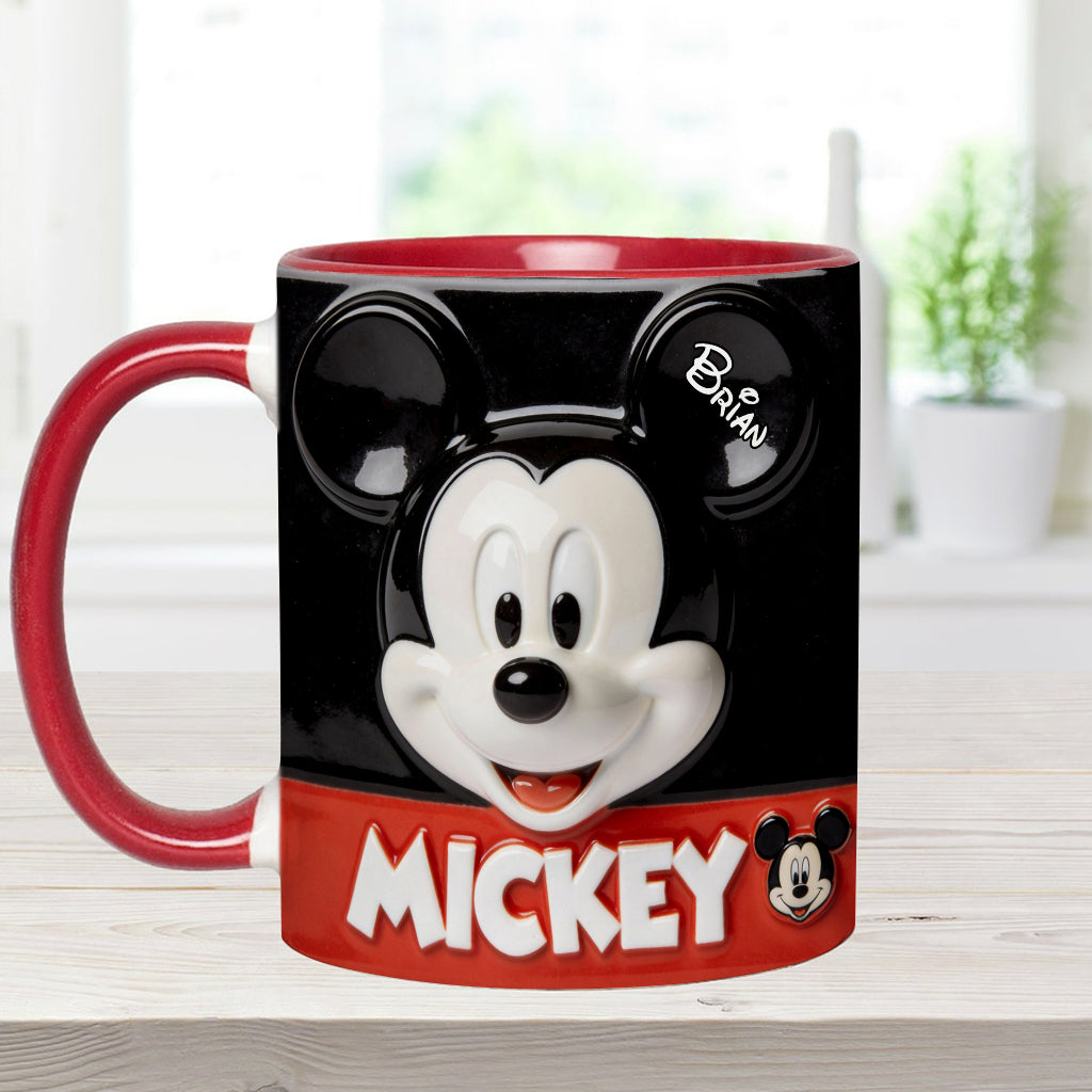 Big Ears Friend - Personalized Mouse Accent Mug & Coaster
