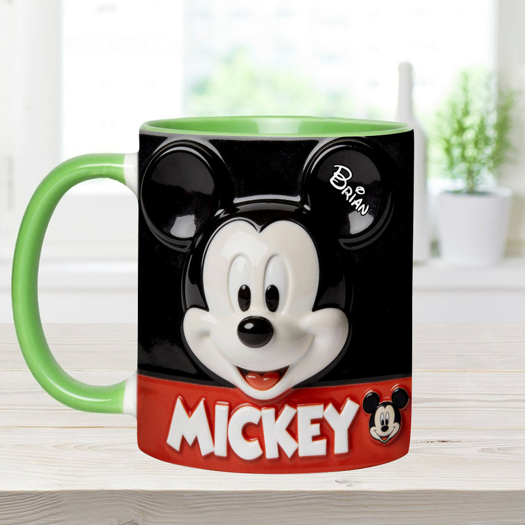 Big Ears Friend - Personalized Mouse Accent Mug & Coaster