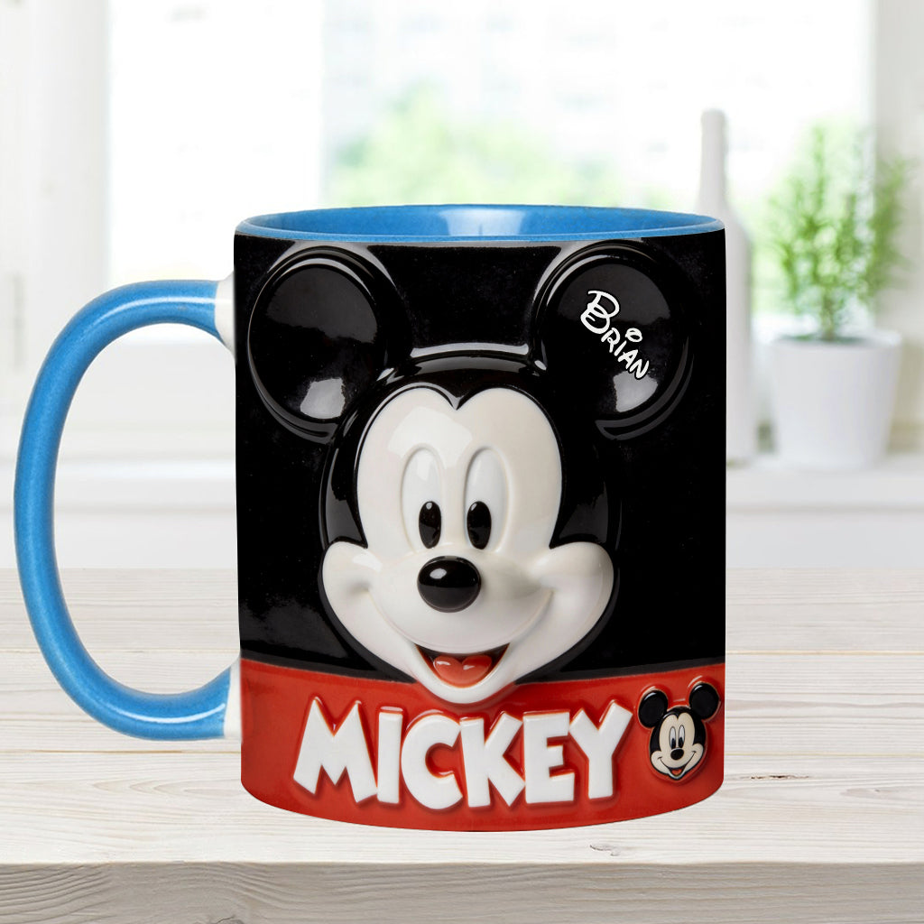 Big Ears Friend - Personalized Mouse Accent Mug & Coaster