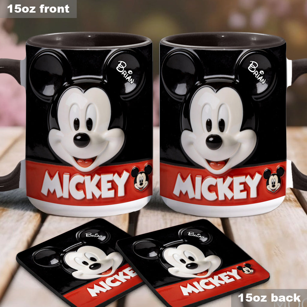 Big Ears Friend - Personalized Mouse Accent Mug & Coaster