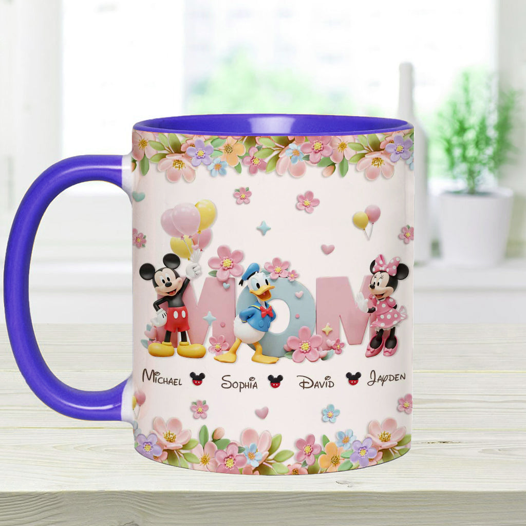 I Love You Mom - Personalized Mouse Accent Mug