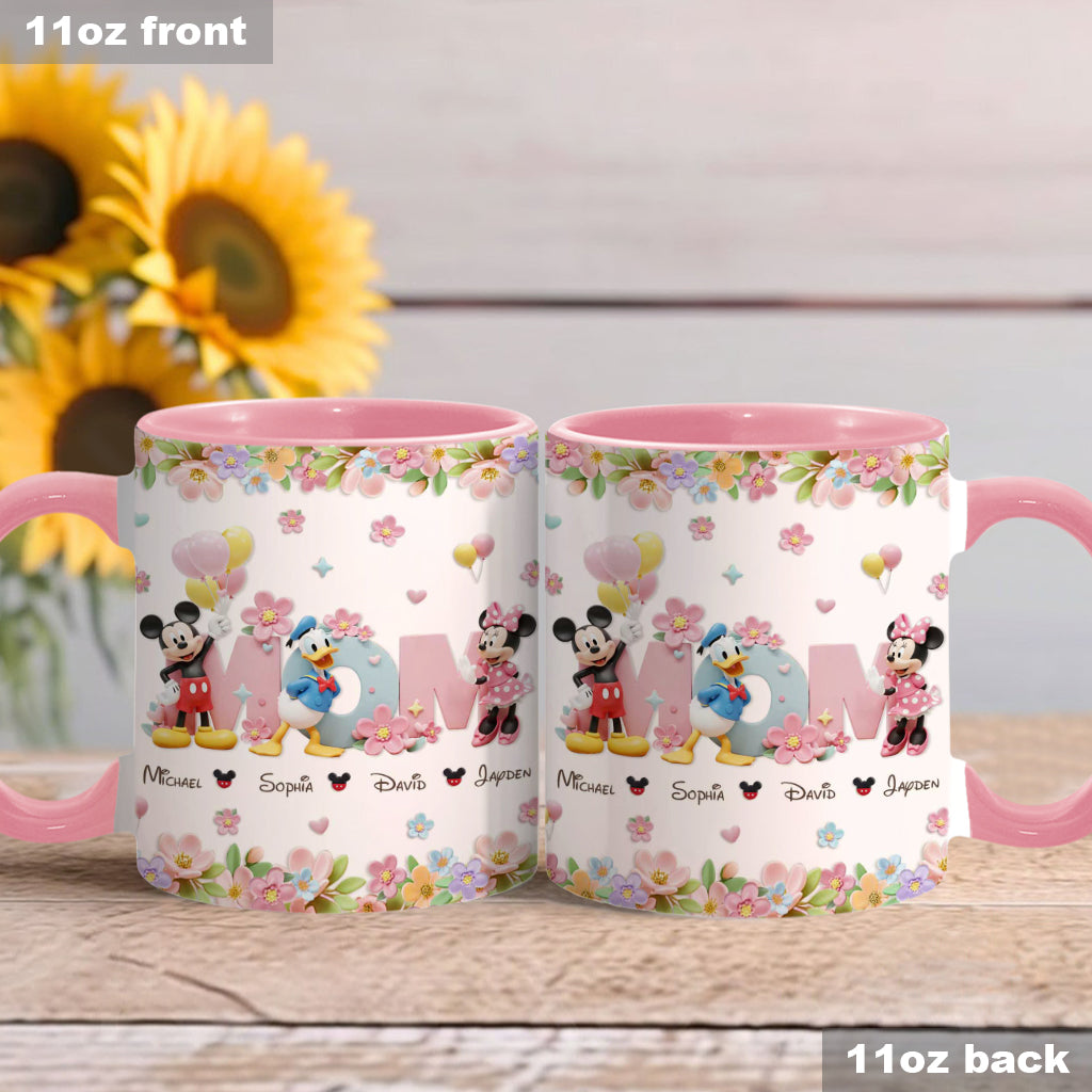 I Love You Mom - Personalized Mouse Accent Mug