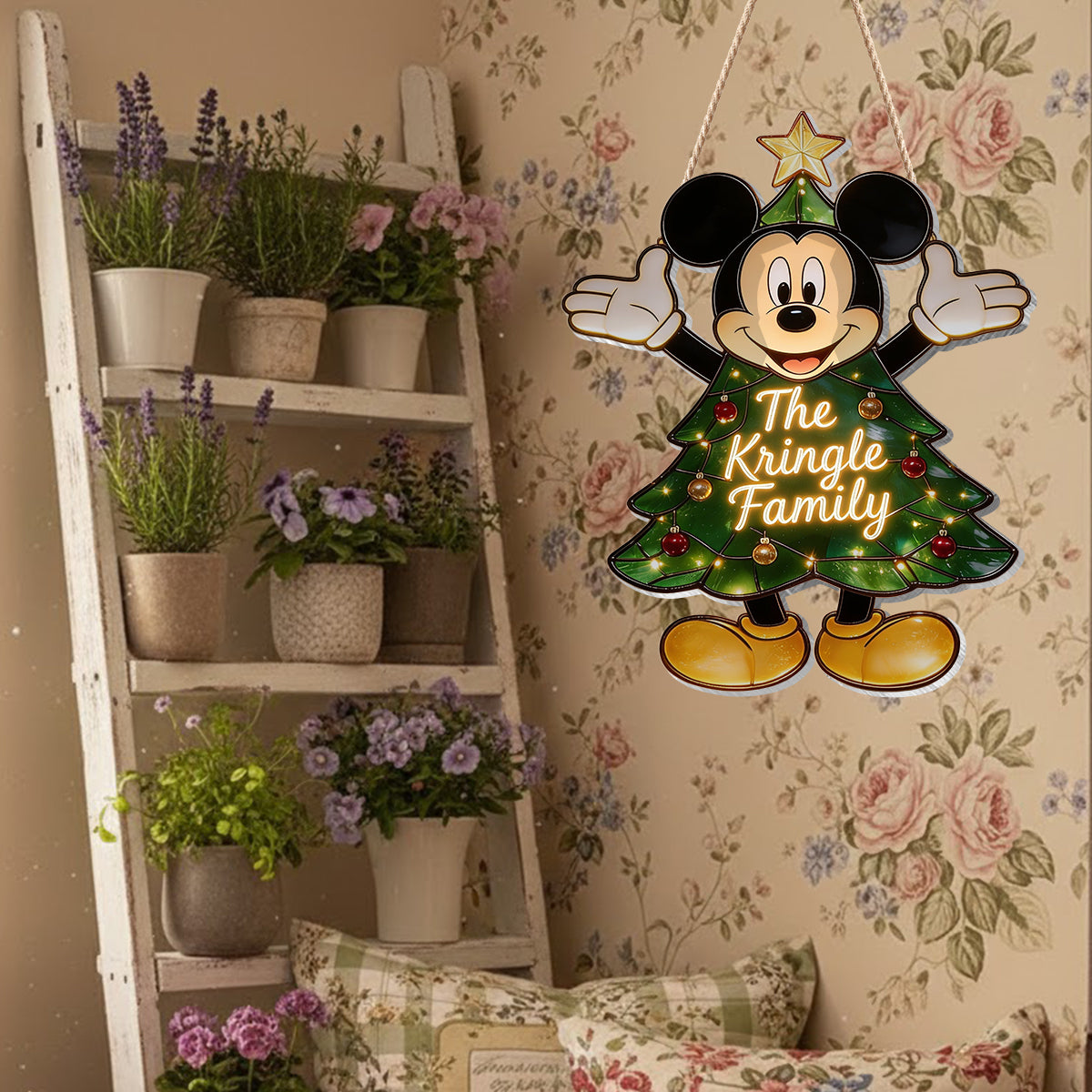 Magical Christmas Tree - Personalized Mouse LED Light Acrylic Sign