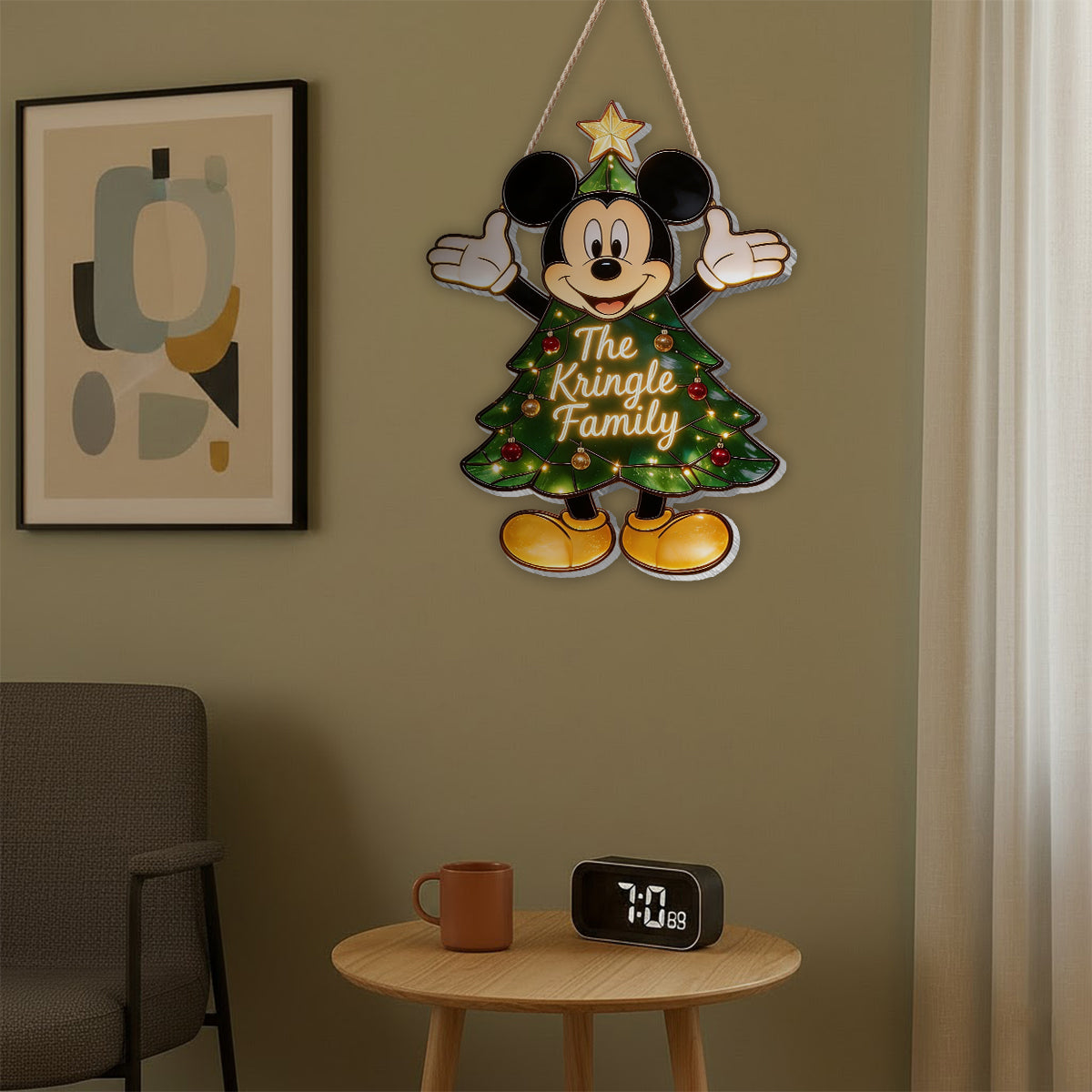 Magical Christmas Tree - Personalized Mouse LED Light Acrylic Sign