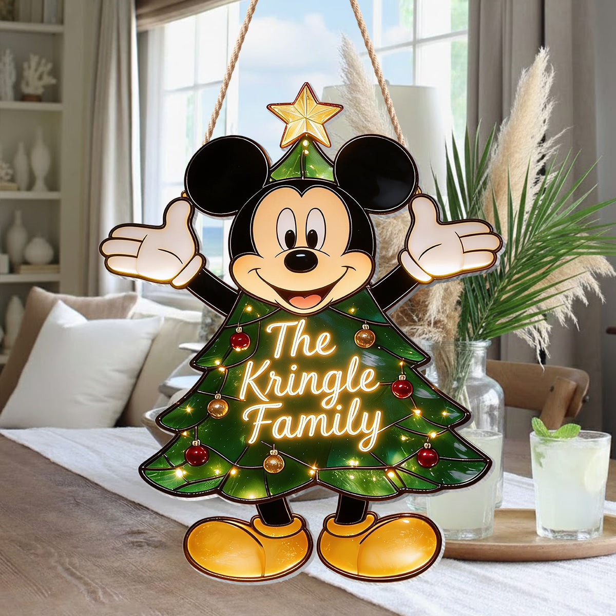 Magical Christmas Tree - Personalized Mouse LED Light Acrylic Sign