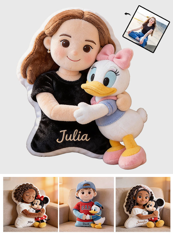 Magic Friends - Personalized Mouse Faux Fur Shaped Pillow