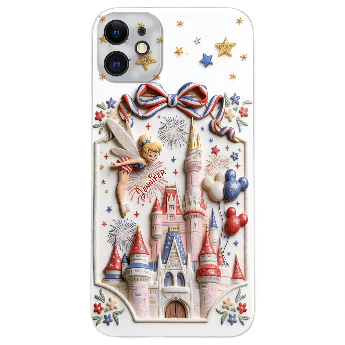 USA 250th Anniversary - Personalized Dream Trip 3D Embossed Leather Phone Case