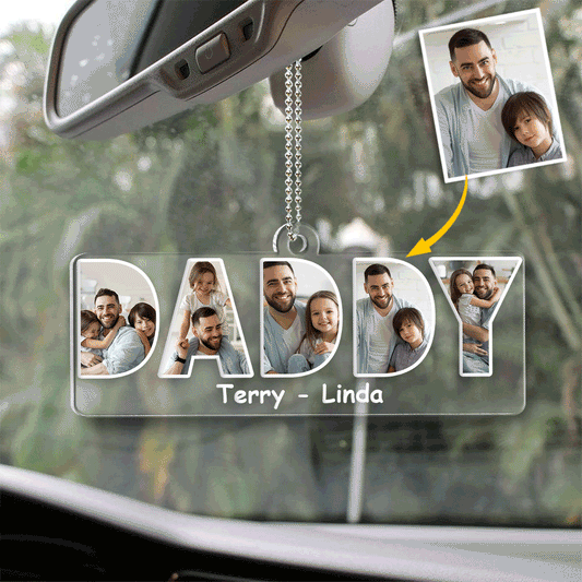 Mommy/ Daddy/ Mom/ Dad.... - Personalized Mother Transparent Car Ornament