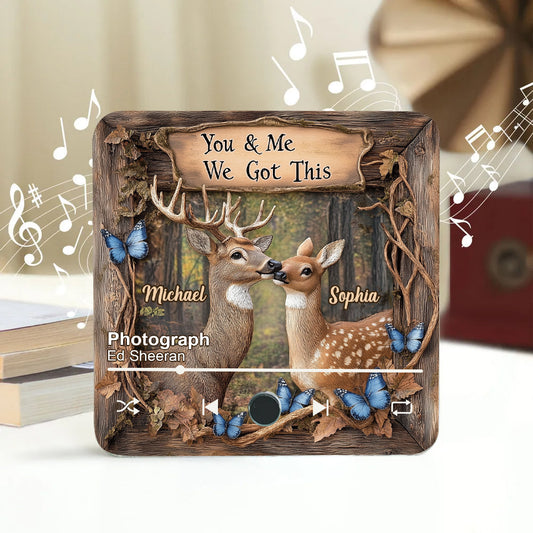 You and Me We Got This - Personalized Hunting Music Fridge Magnet