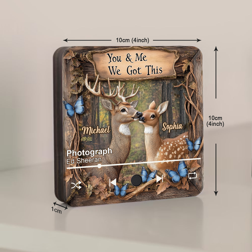 You and Me We Got This - Personalized Hunting Music Fridge Magnet