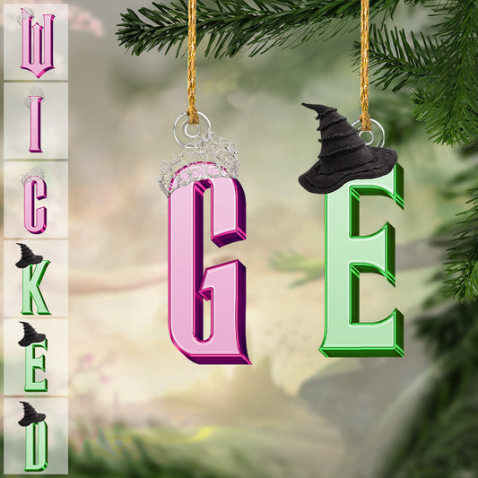 Any Letter Wicked - Personalized Witch Ornament