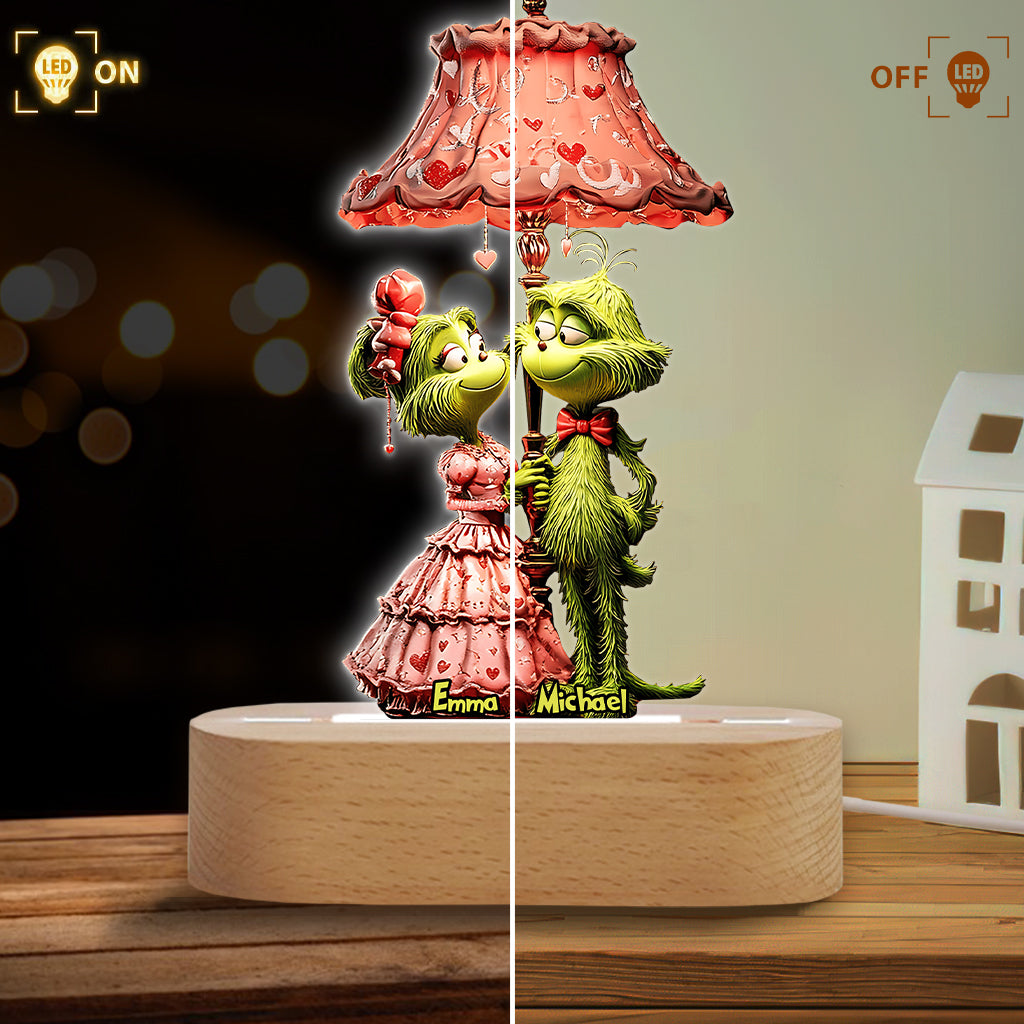 You And Me We Got This - Personalized Stole Christmas Shaped Plaque Light Base