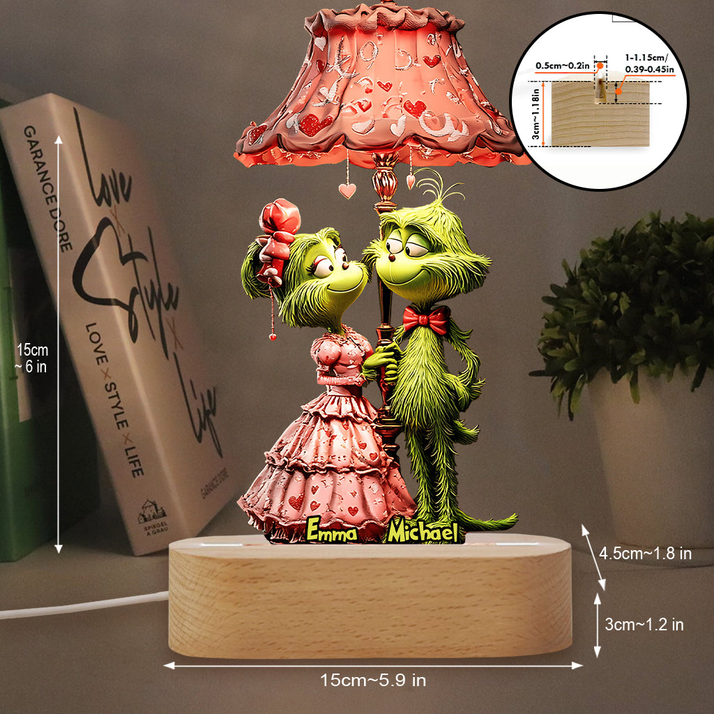 You And Me We Got This - Personalized Stole Christmas Shaped Plaque Light Base