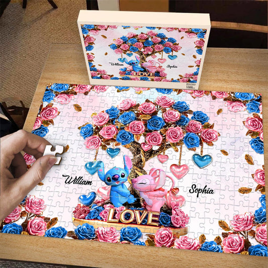 Tree Of Love - Personalized Ohana Jigsaw Puzzle