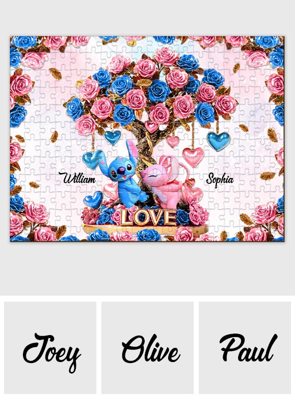 Tree Of Love - Personalized Ohana Jigsaw Puzzle