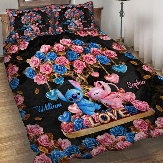 Tree Of Love - Personalized Ohana Quilt Set