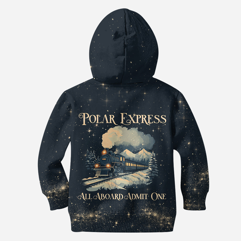 All Abroad Admit One - Personalized Christmas Movie Hoodie and Leggings