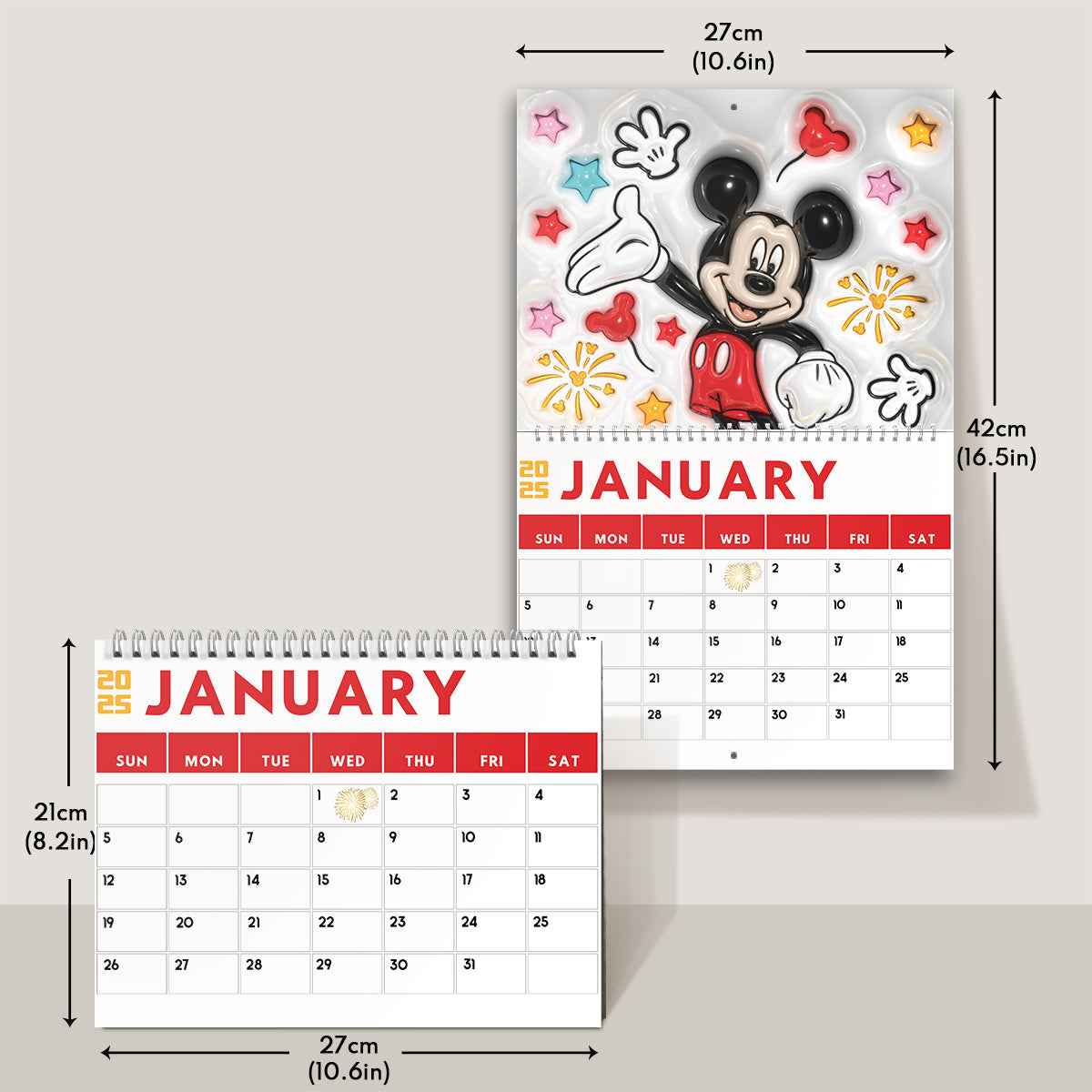 Cute Family - Personalized Mouse Wall Calendar & Desk Calendar