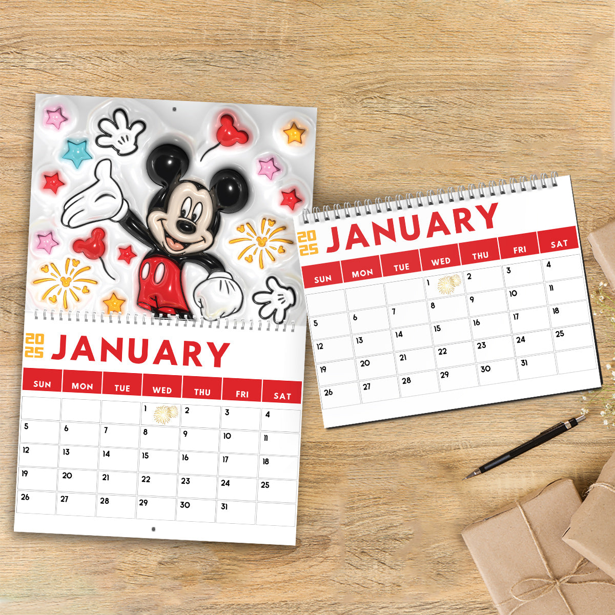 Cute Family - Personalized Mouse Wall Calendar & Desk Calendar