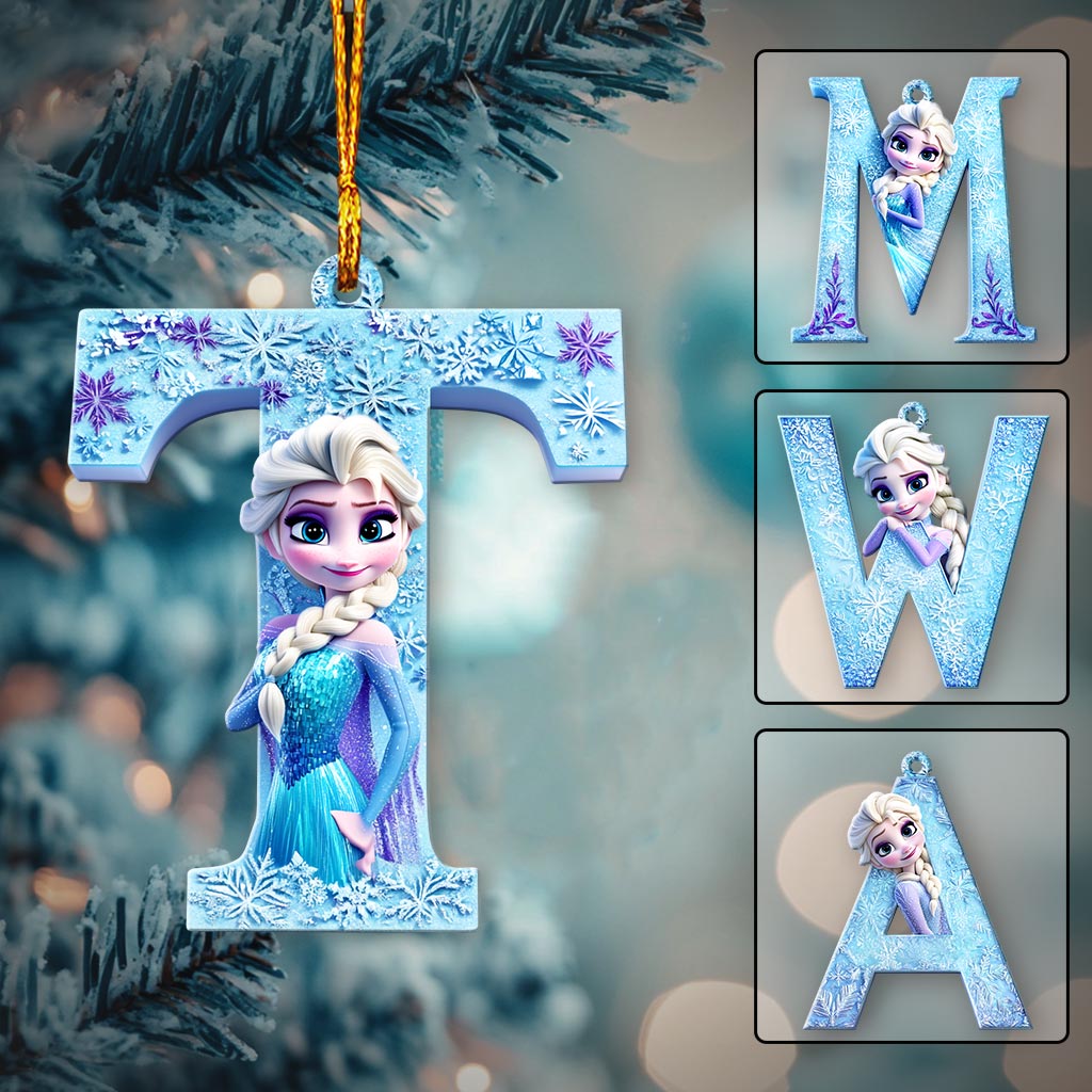 Frozen Letter Ornament - Personalized Ornament