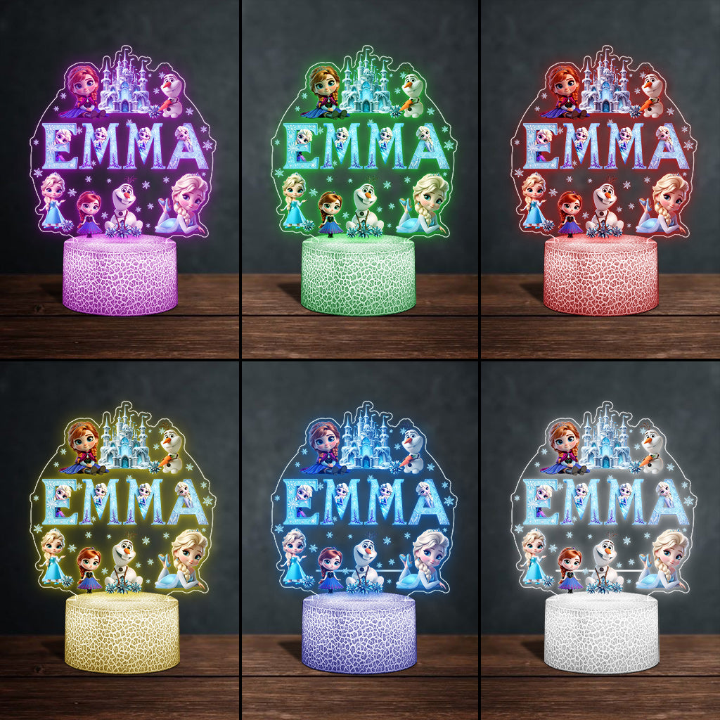 Beautiful Alphabet Letter - Personalized Mouse Shaped Plaque Light Base