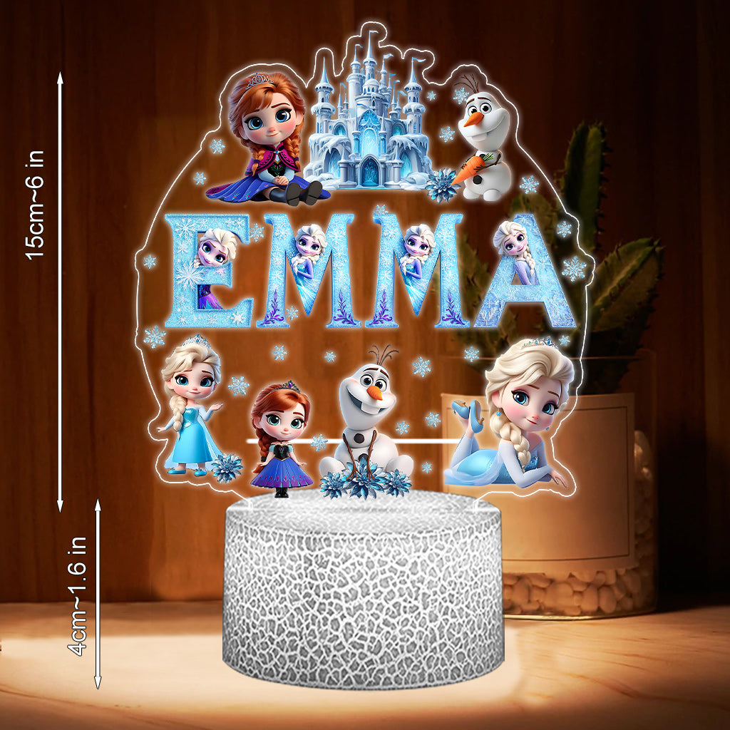 Beautiful Alphabet Letter - Personalized Mouse Shaped Plaque Light Base