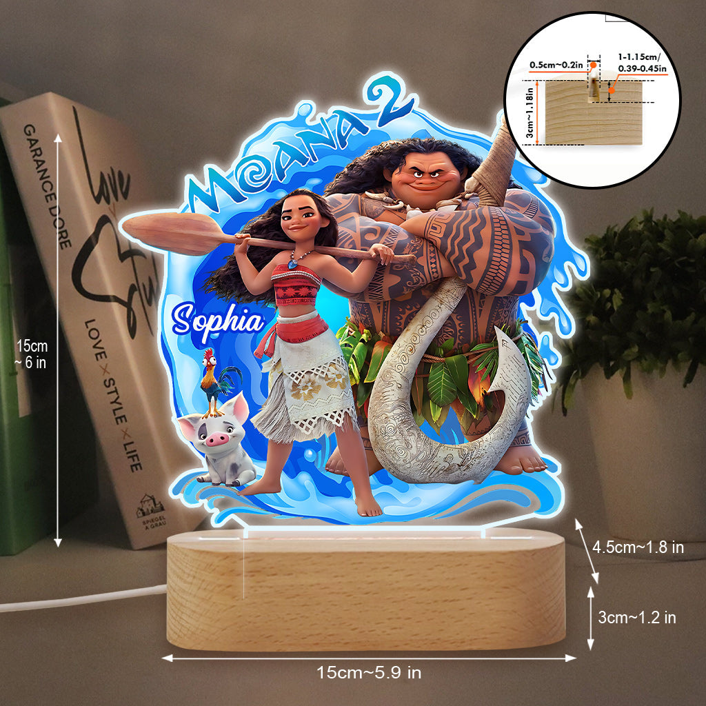 Proud of You - Personalized Mouse Shaped Plaque Light Base