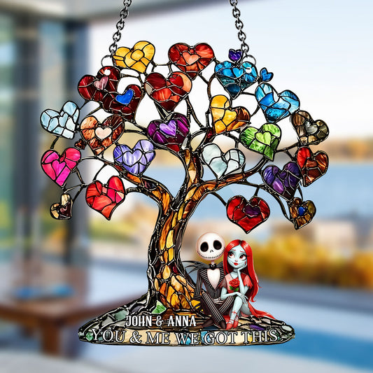 You And Me We Got This - Personalized Nightmare Window Hanging Suncatcher Ornament
