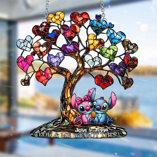 You And Me We Got This - Personalized Ohana Window Hanging Suncatcher Ornament