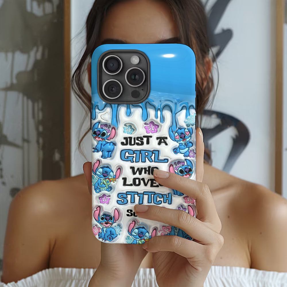 Just A Girl Who Loves Stitch  - Personalized Ohana Full Print Phone Case