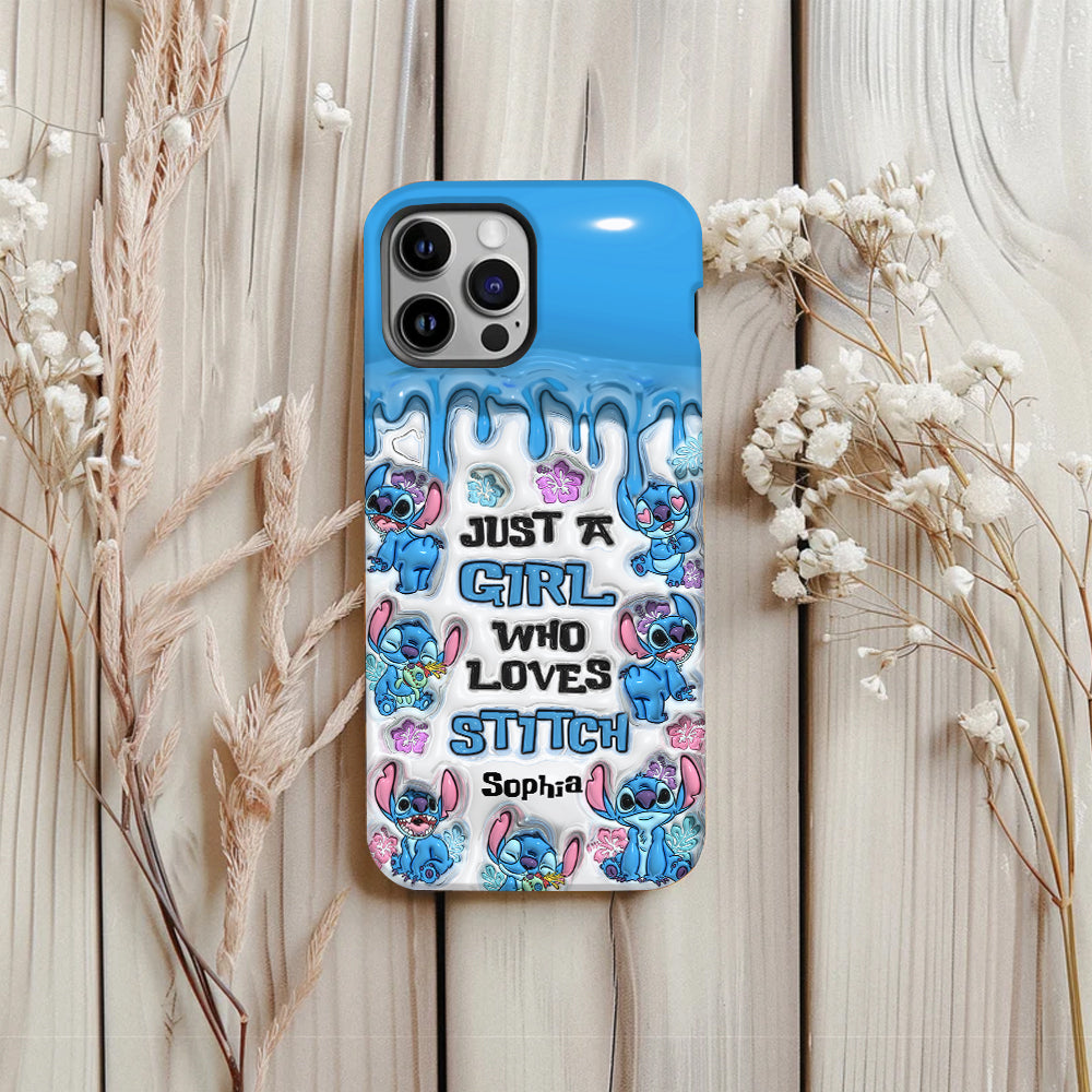 Just A Girl Who Loves Stitch  - Personalized Ohana Full Print Phone Case