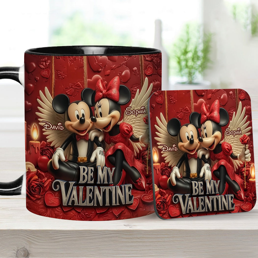 Be My Valentine - Personalized Mouse Accent Mug