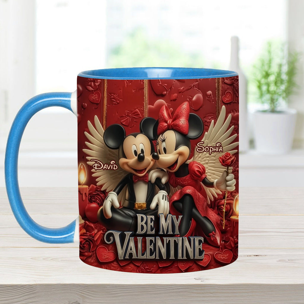 Be My Valentine - Personalized Mouse Accent Mug