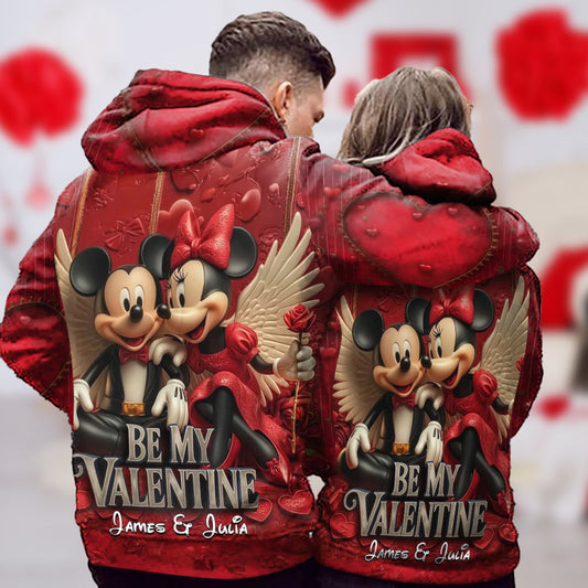 Be My Valentine - Personalized Mouse All Over Shirt