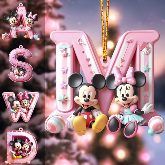 Magical Letter - Personalized Mouse Ornament